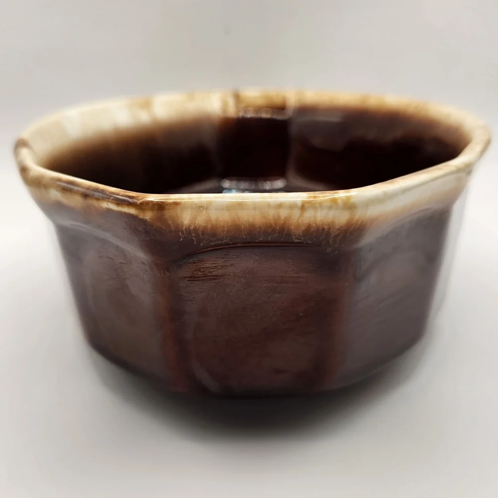 Vintage McCoy Brown Drip Glaze Ovenproof Baking Dish Made in USA